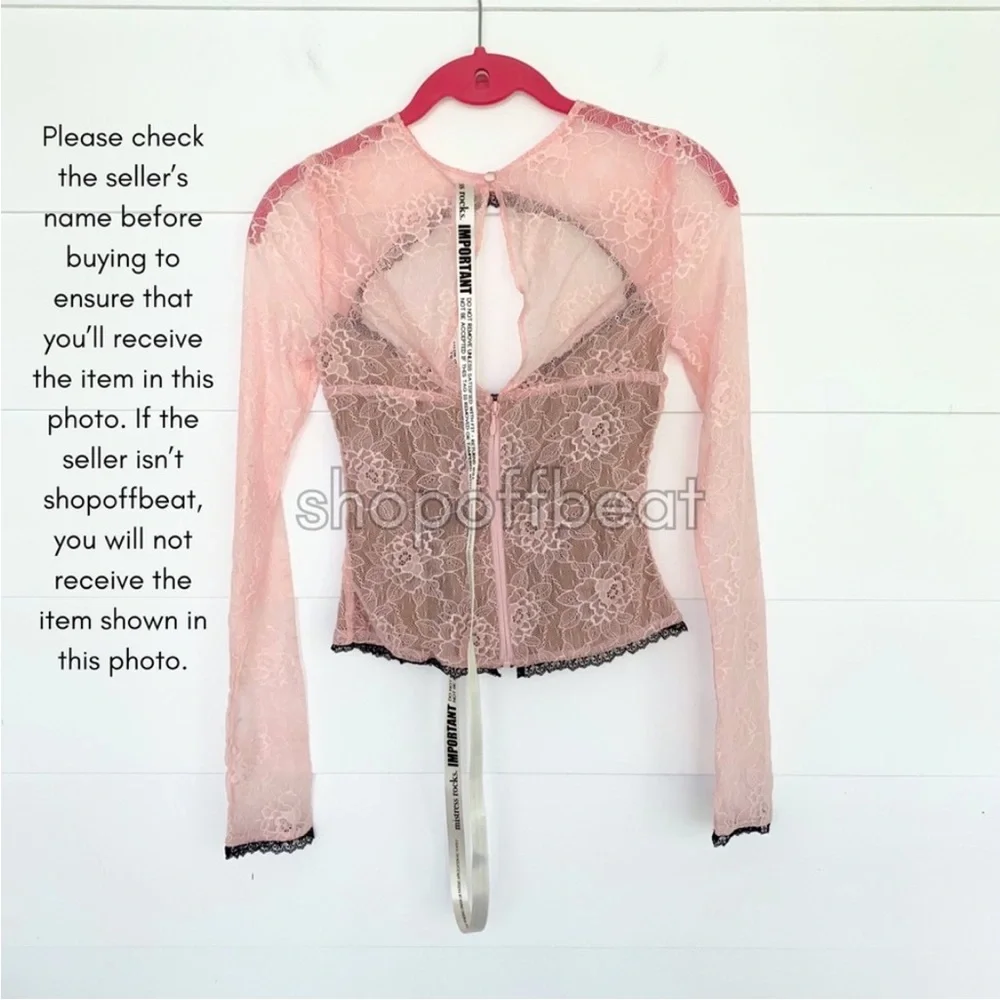 NEW Mistress Rocks Peony Lace Cutout Top & Skirt Set XS